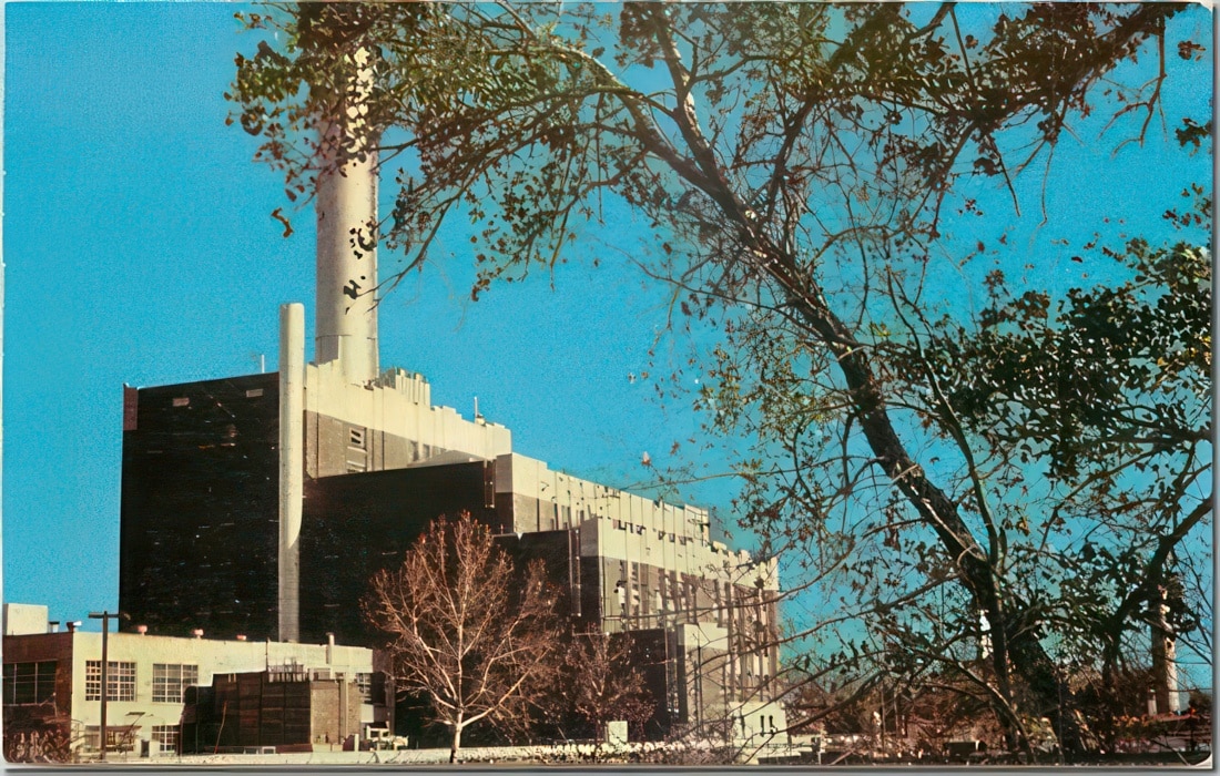 Belle Isle Power Plant from my Oklahoma City historical postcard collection.
