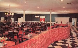 The Lady Classen Cafeteria as seen in this historical postcard from 1962.