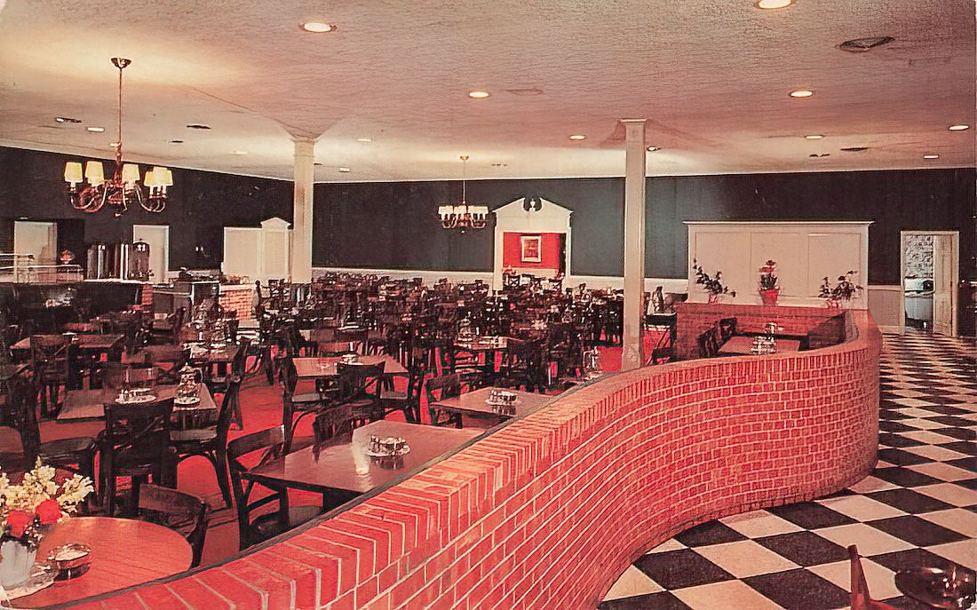The Lady Classen Cafeteria as seen in this historical postcard from 1962.