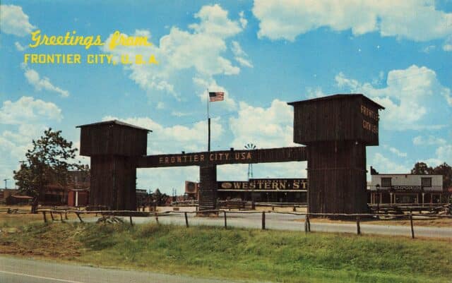 A historical postcard from Frontier City in Oklahoma City. Taken in 1959.