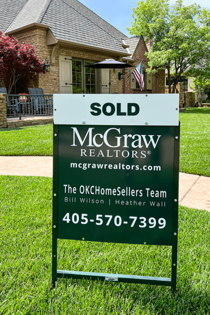 Sold sign - OKC selling guide.