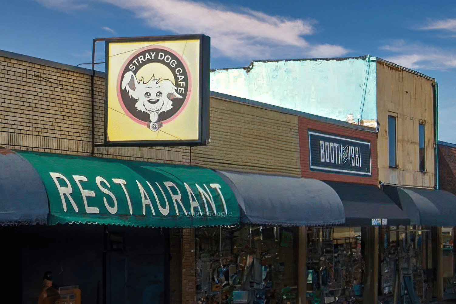 Stray Dog Cafe, a restaurant on Main Street in Bethany.