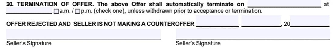 An example of a license revocation in home buying.