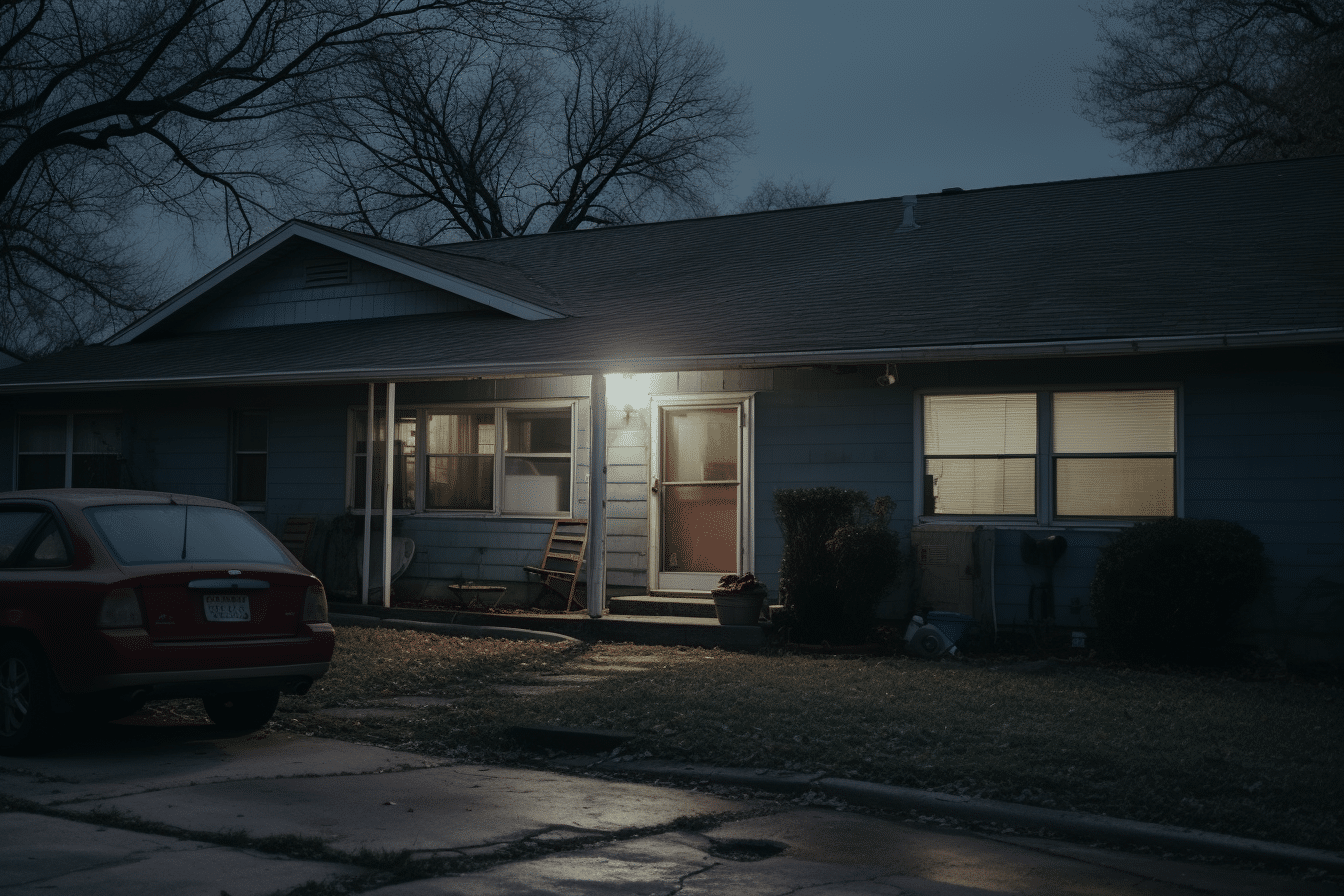 A modest rental home in Oklahoma showing the legal aspects of selling a home with tenants.