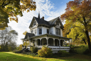 An old Victorian house in the fall. Tax implications of inherited property.