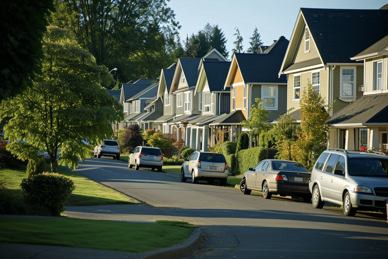 A row of houses on a street with some unknown cars parked show one of the challenges of a neighborhood watch.