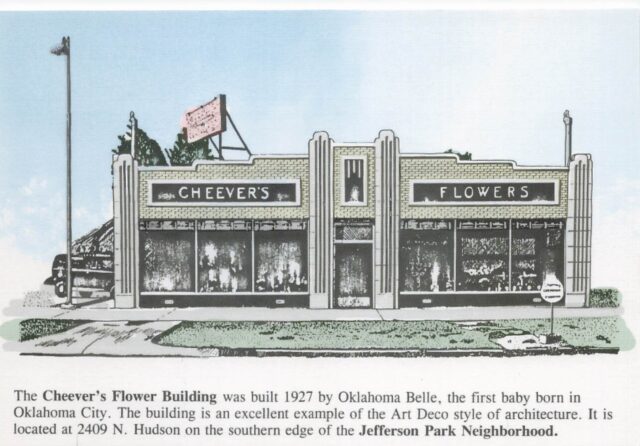 Cheever's Cafe shown as it originally was; a flower shop.