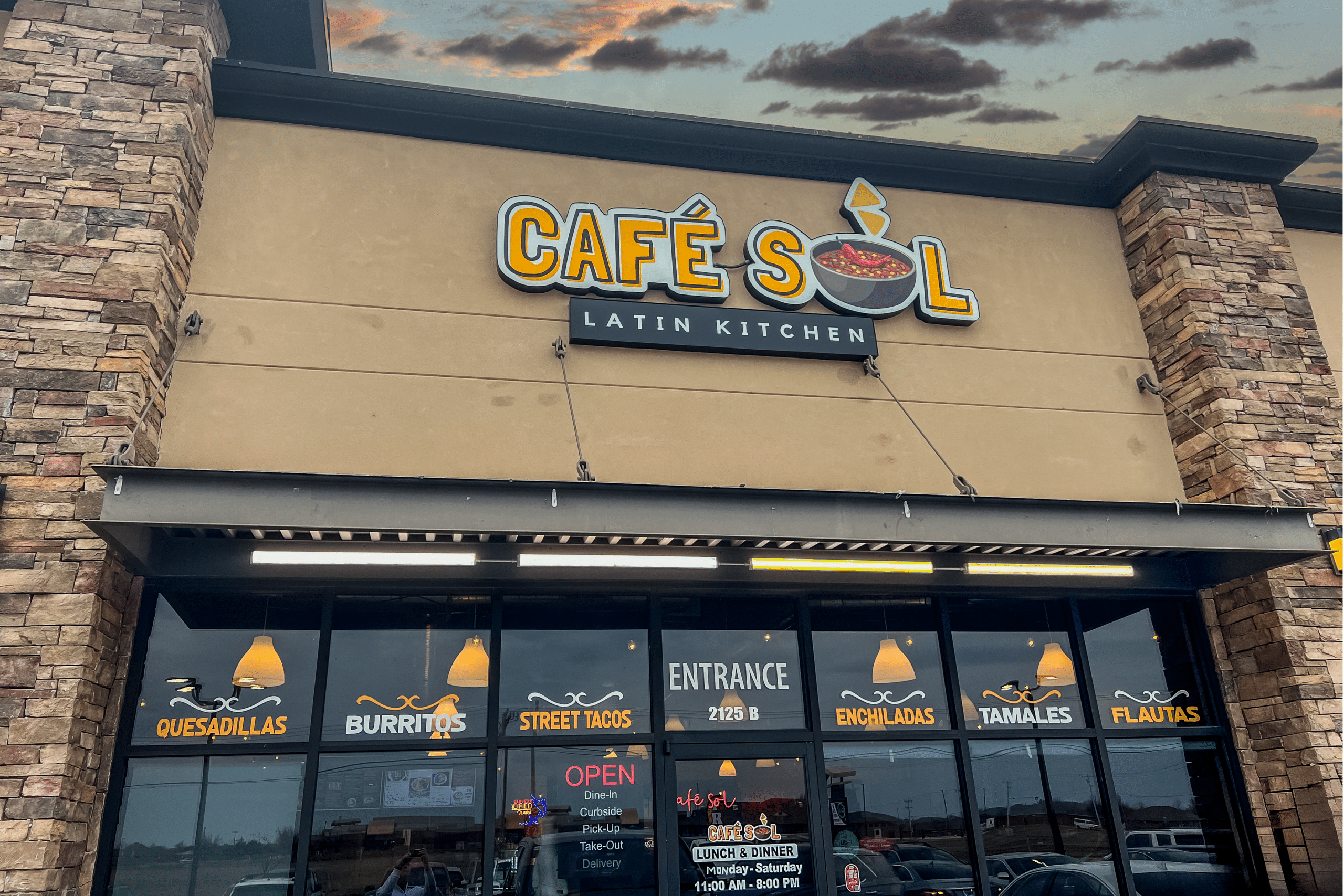 Cafe Sol front entrance.