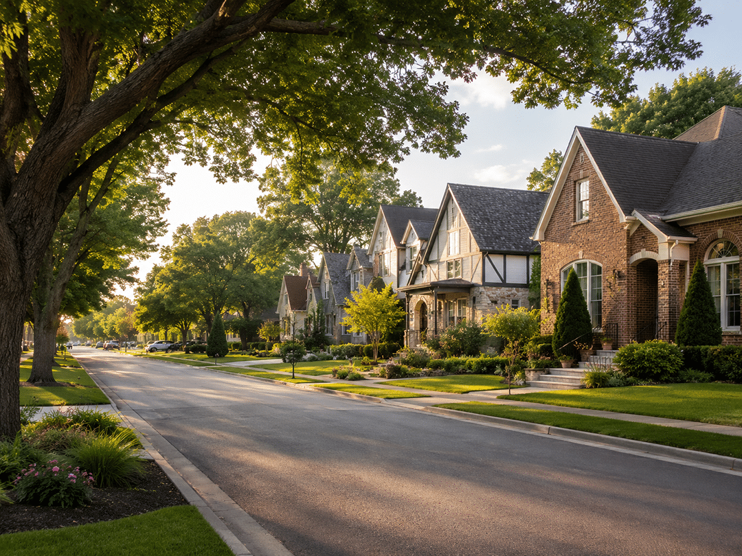 Oklahoma City neighborhood street scene